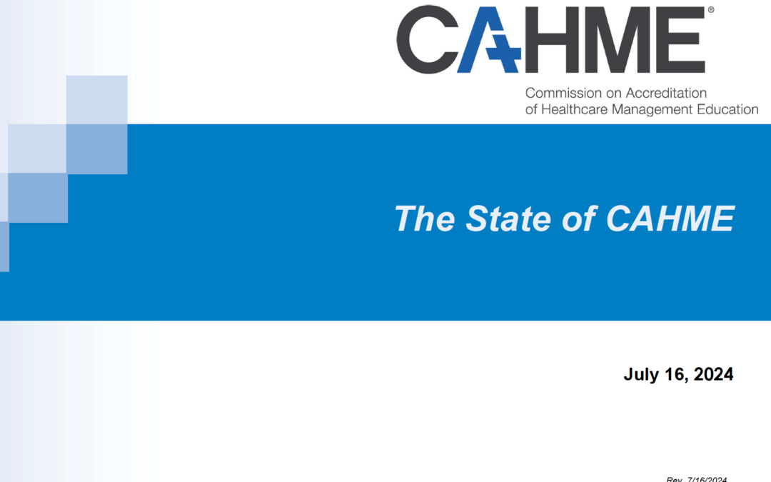 2024 State of CAHME
